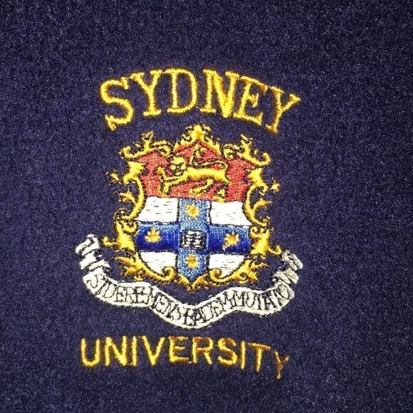 Blue Fleece Sydney University Australia Vest XL - Picture 2 of 3
